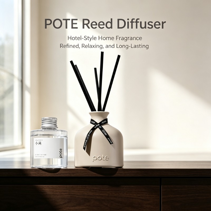 Home Fragrance Long Lasting - POTE 120ml Reed Diffuser Flameless Aromatherapy