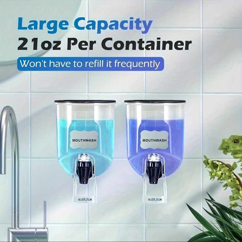 2PCS 600ml Mouthwash Dispenser - đánh giá và giá Home Fragrance Flowers