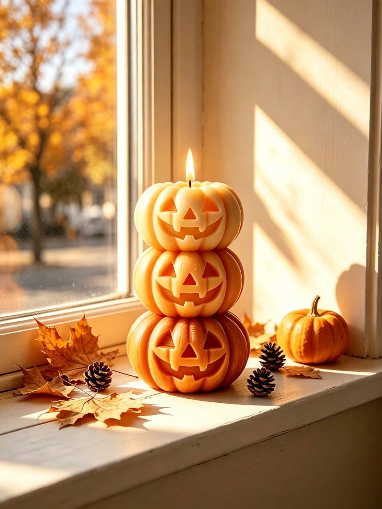 1pc Halloween 3-Layer Pumpkin  - đánh giá và giá Home Fragrance Long Lasting