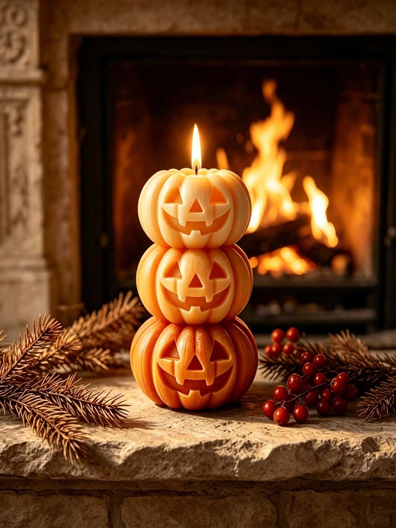 1pc Halloween 3-Layer Pumpkin  - đánh giá và giá Home Fragrance Long Lasting
